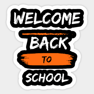 Welcome back to School Sticker